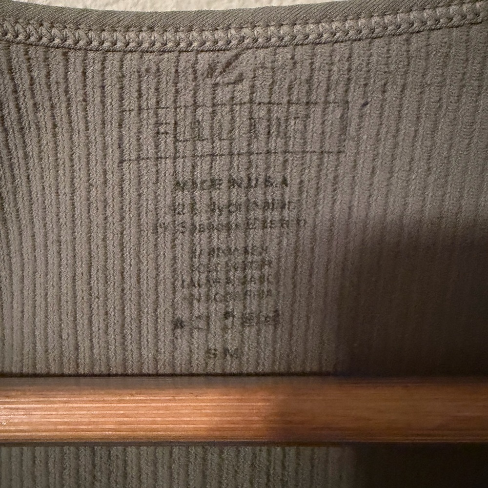 Gray Ribbed Square Neck Top - Picture 3 of 3